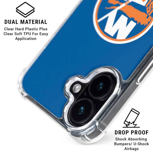 NHL New York Islanders Solid Background iPhone 16 MagSafe Case