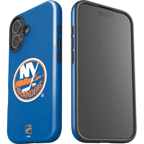 NHL New York Islanders Solid Background iPhone 16 Plus Impact Case