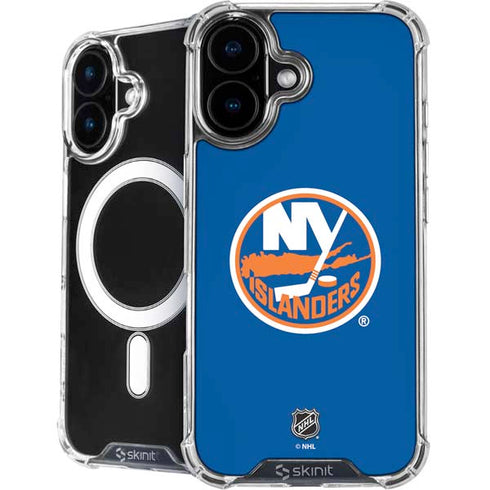 NHL New York Islanders Solid Background iPhone 16 Plus MagSafe Case