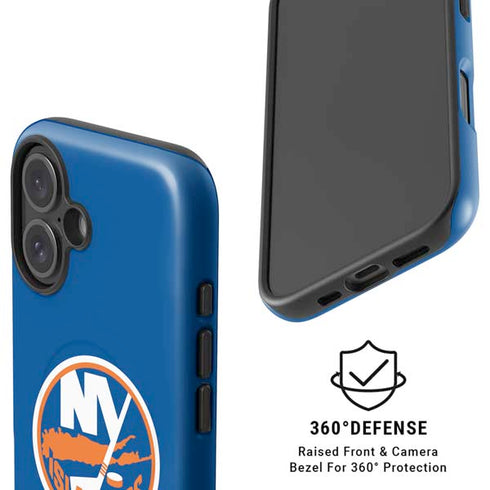 NHL New York Islanders Solid Background iPhone 16 Plus Magsafe Impact Case