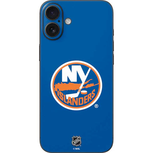 NHL New York Islanders Solid Background iPhone 16 Plus Skin