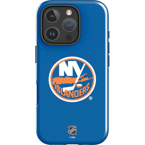 NHL New York Islanders Solid Background iPhone 16 Pro Impact Case