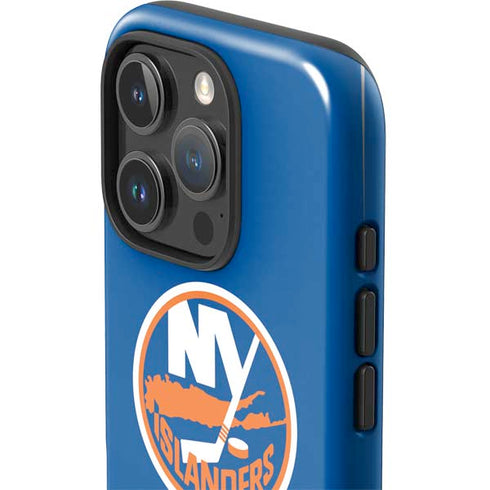 NHL New York Islanders Solid Background iPhone 16 Pro Max Impact Case