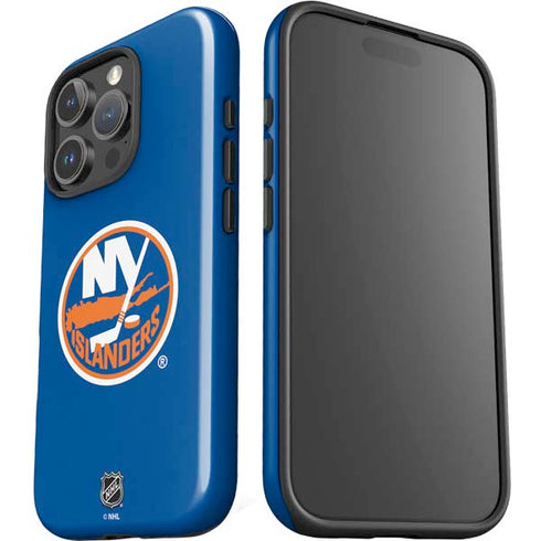 NHL New York Islanders Solid Background iPhone 16 Pro Max Impact Case