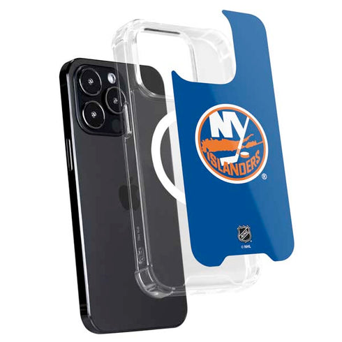 NHL New York Islanders Solid Background iPhone 16 Pro Max MagSafe Case