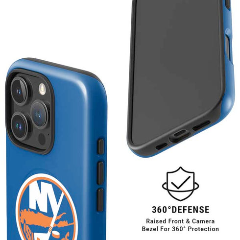 NHL New York Islanders Solid Background iPhone 16 Pro Max Magsafe Impact Case