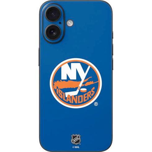 NHL New York Islanders Solid Background iPhone 16 Skin