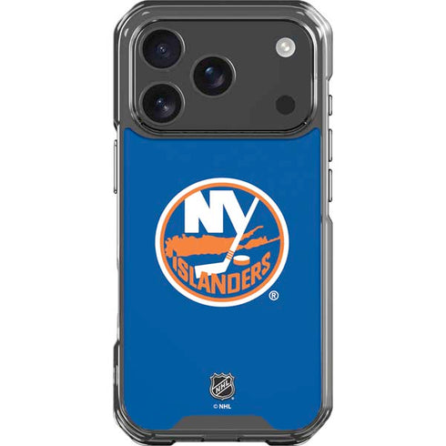 NHL New York Islanders Solid Background iPhone 18 Pro Clear Case