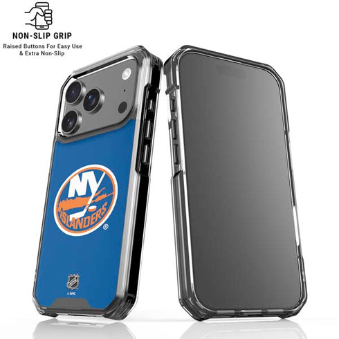 NHL New York Islanders Solid Background iPhone 18 Pro Clear Case