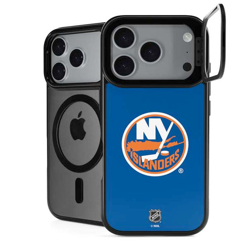 NHL New York Islanders Solid Background iPhone 18 Pro Kickstand Case