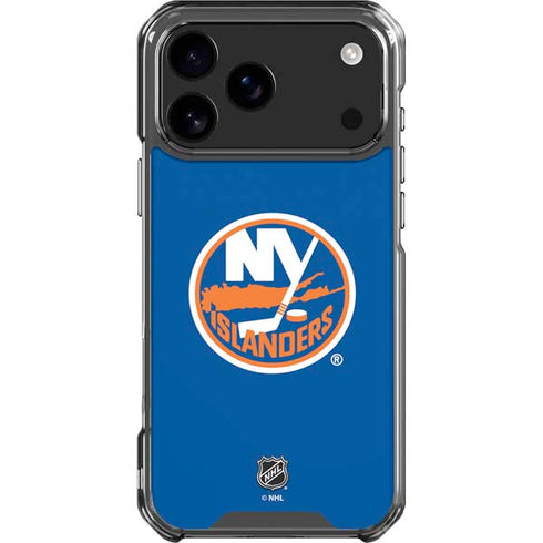 NHL New York Islanders Solid Background iPhone 18 Pro Max Clear Case