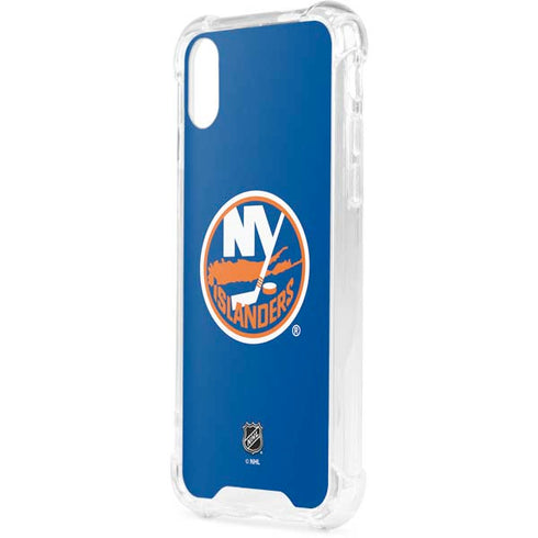 NHL New York Islanders Solid Background iPhone XS Clear Case