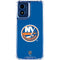 NHL New York Islanders Solid Background Moto G 5G (2024) Clear Case