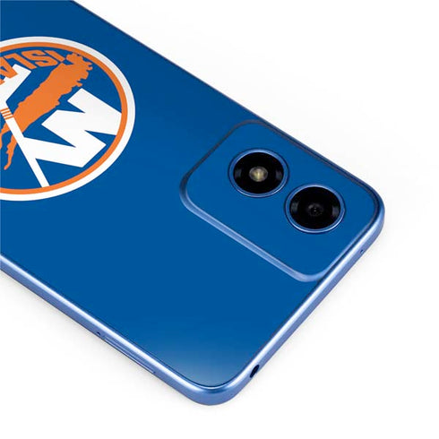 NHL New York Islanders Solid Background Moto G Play 4G (2024) Skin