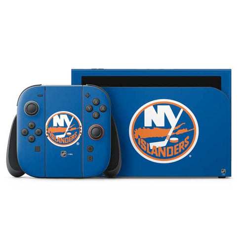 NHL New York Islanders Solid Background Nintendo Skins