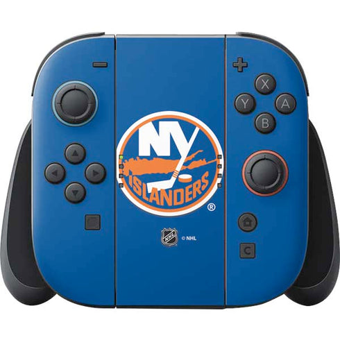 NHL New York Islanders Solid Background Nintendo Skins
