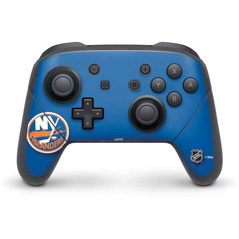 NHL New York Islanders Solid Background Nintendo Skins