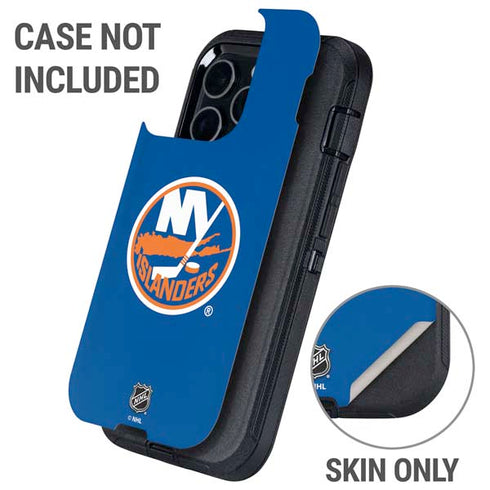 NHL New York Islanders Solid Background Otterbox Defender iPhone Skin