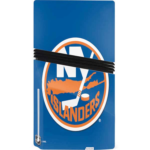 NHL New York Islanders Solid Background PS5 Pro Disk Console Skin