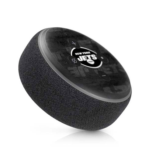 NFL New York Jets Black & White Amazon Echo Dot Skin