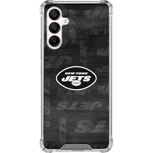 NFL New York Jets Black & White Galaxy A16 5G Clear Case