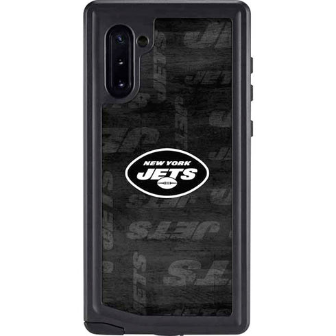 NFL New York Jets Black & White Galaxy Note 10 Waterproof Case