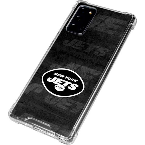 NFL New York Jets Black & White Galaxy Note20 5G Clear Case