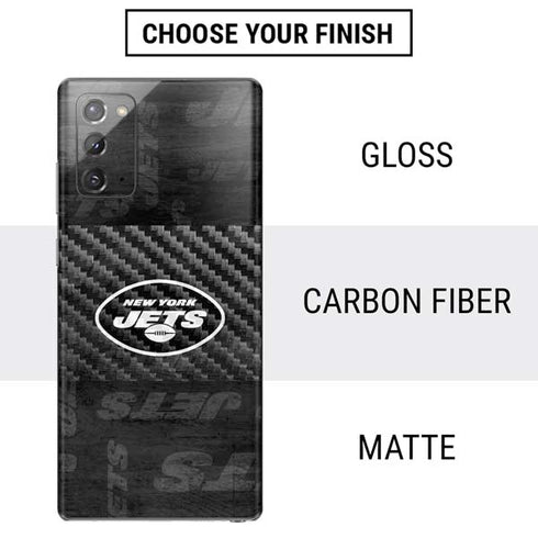 NFL New York Jets Black & White Galaxy Note20 5G Skin