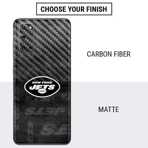 NFL New York Jets Black & White Galaxy S20 Skin