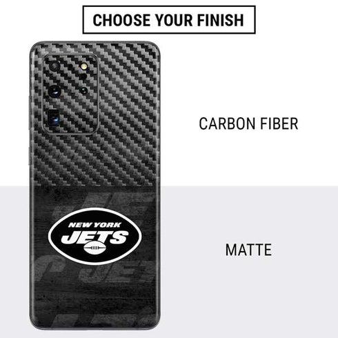 NFL New York Jets Black & White Galaxy S20 Ultra 5G Skin