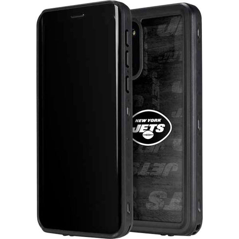 NFL New York Jets Black & White Galaxy S20 Waterproof Case