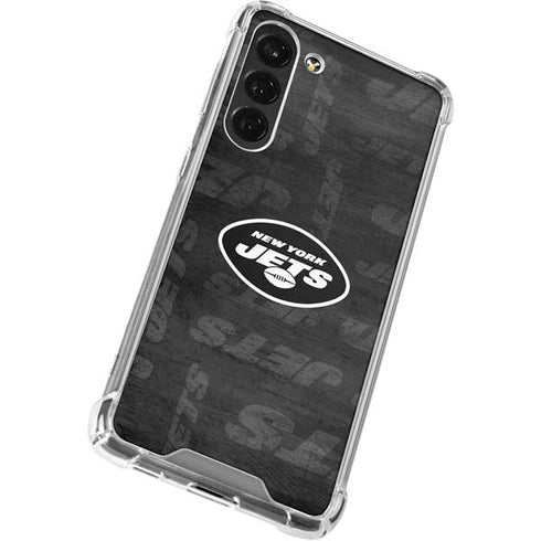 NFL New York Jets Black & White Galaxy S24 FE Clear Case