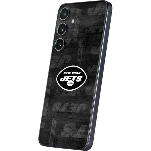 NFL New York Jets Black & White Galaxy S25 Plus Skin