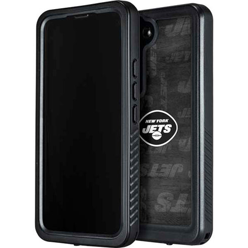 NFL New York Jets Black & White Galaxy S24 Plus Waterproof Case