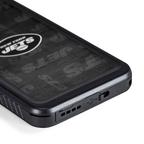 NFL New York Jets Black & White Galaxy S24 Plus Waterproof Case