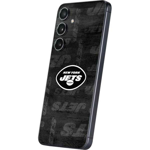 NFL New York Jets Black & White Galaxy S24 Skin