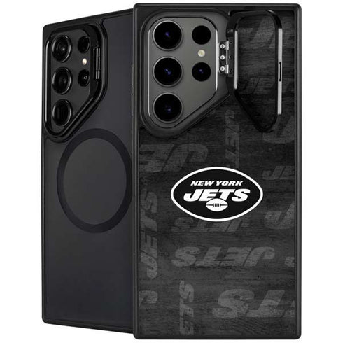 NFL New York Jets Black & White Galaxy S24 Ultra Kickstand Case