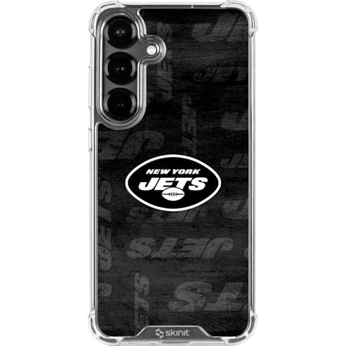 NFL New York Jets Black & White Galaxy S26 Clear Case