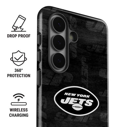 NFL New York Jets Black & White Galaxy S26 Impact Case