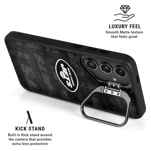 NFL New York Jets Black & White Galaxy S26 Kickstand Case