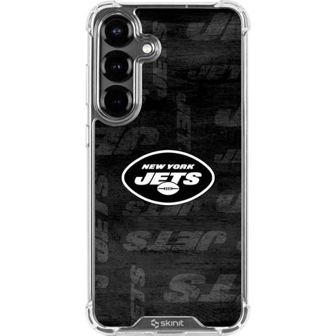NFL New York Jets Black & White Galaxy S26 Plus Clear Case