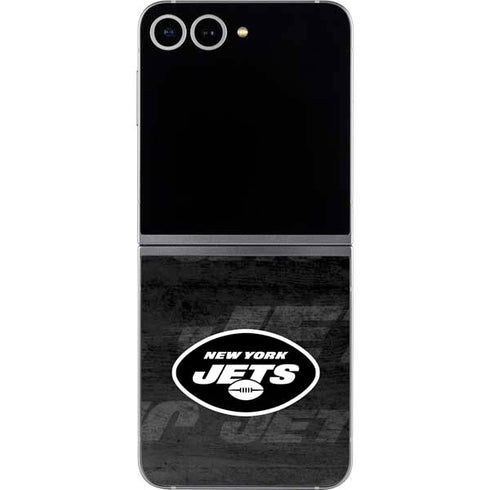 NFL New York Jets Black & White Galaxy Z Flip6 Skin