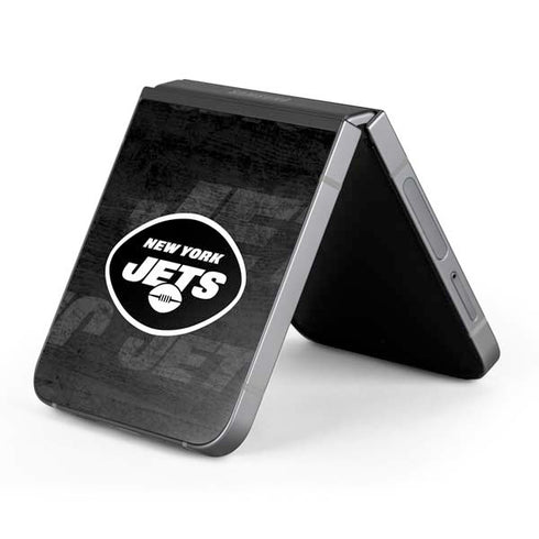 NFL New York Jets Black & White Galaxy Z Flip6 Skin