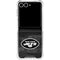 NFL New York Jets Black & White Galaxy Z Flip7 Clear Case
