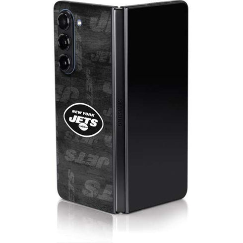 NFL New York Jets Black & White Galaxy Z Fold5 5G Skin