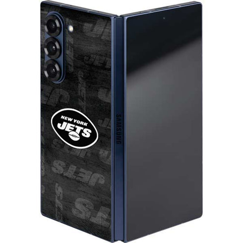 NFL New York Jets Black & White Galaxy Z Fold6 Skin