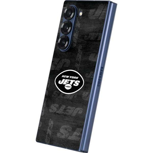 NFL New York Jets Black & White Galaxy Z Fold6 Skin