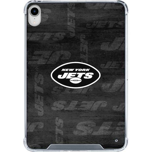 NFL New York Jets Black & White iPad 11th Gen (2025) Clear Case