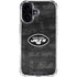 NFL New York Jets Black & White iPhone 16 Plus Clear Case