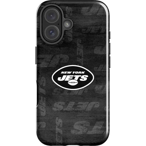 NFL New York Jets Black & White iPhone 16 Plus Impact Case
